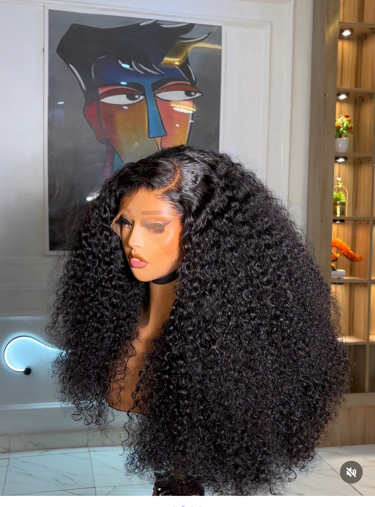 26 inches full frontal Gluless pixie curls 100% human hair