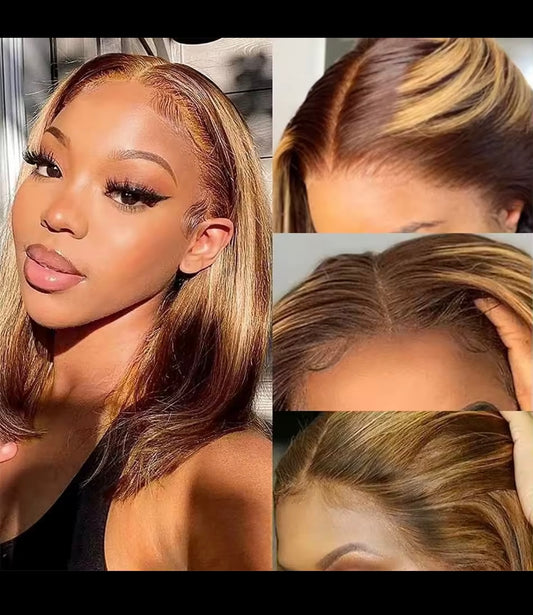 100% human hair piano color