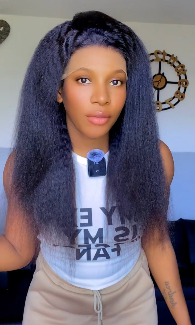 Natural inky streight 24 inches