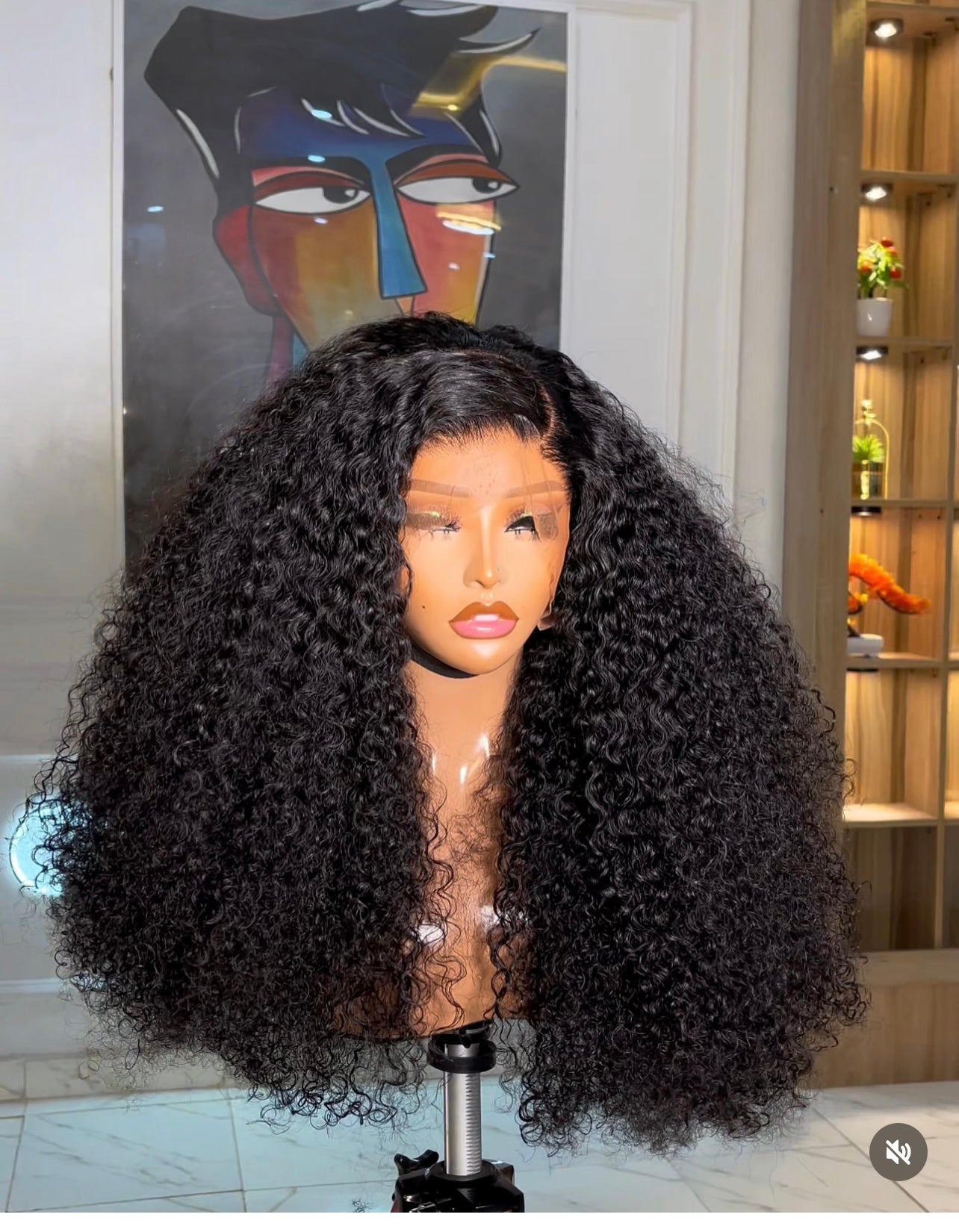 26 inches full frontal Gluless pixie curls 100% human hair