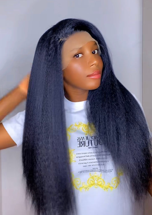 kinky streight wig 28 inches