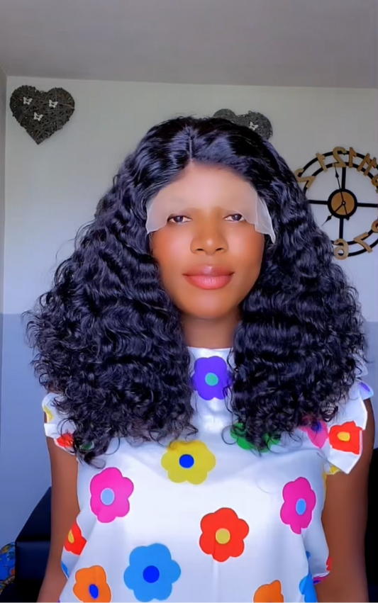 100% human hair water curls 18 inches