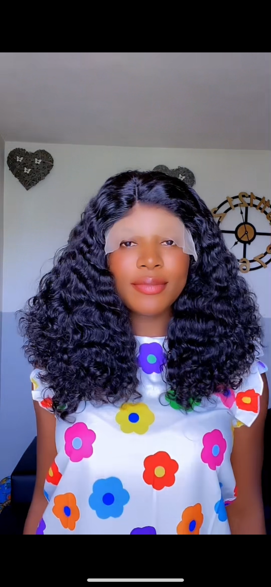 100% human hair water curls 18 inches