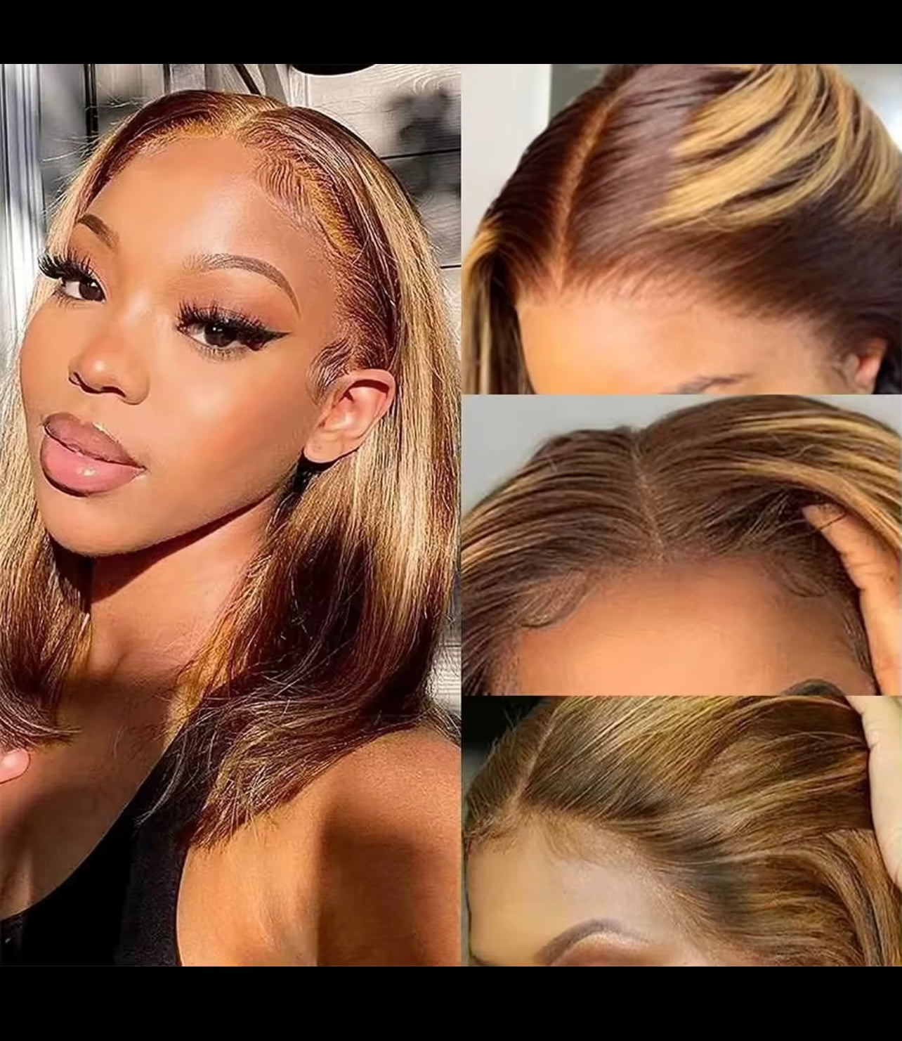 100% human hair piano color